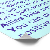 Wie kann man ein Upstander Poster sein? (Ecke)