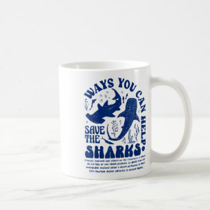 Wie kann man helfen, die Haie Retten? Kaffeetasse