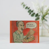 Wie kannst du krank sein? Postkarte (Stehend Vorderseite)