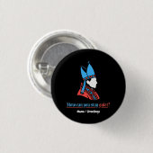 Wie kannst du still bleiben Papst Silhouette Glaub Button (Vorne & Hinten)
