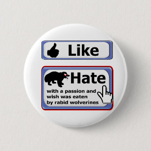 Wie Knopf Hass-Knopf Button