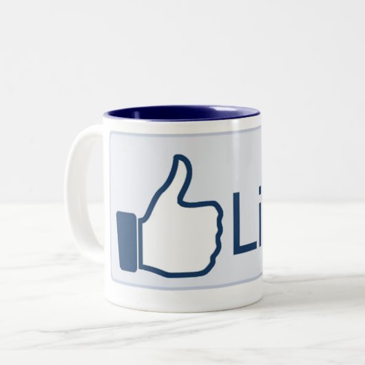 Wie Knopf-Tasse Zweifarbige Tasse (Vorderseite Links)