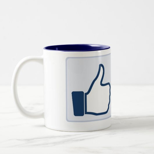 Wie Knopf-Tasse Zweifarbige Tasse (Links)