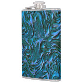 Wie königlich oder kastenblau mit Wandtextur Flachmann (Links)