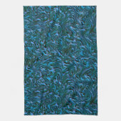 Wie königlich oder kastenblau mit Wandtextur Geschirrtuch (Vertikal)