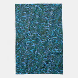 Wie königlich oder kastenblau mit Wandtextur Geschirrtuch