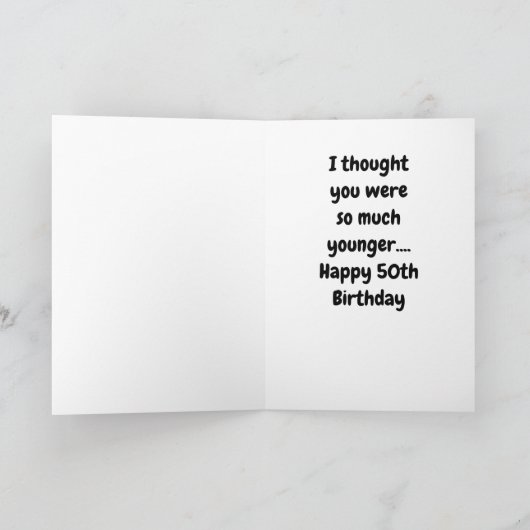 WIE KÖNNEN SIE "50" WENDEN? KARTE (Innenseite)