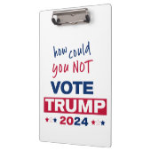 Wie konnten Sie TRUMP 2024 NICHT wählen? Klemmbrett (Links)