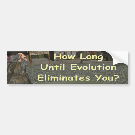 wie lang bis Evolution beseitigt Sie? Autoaufkleber (Vorne)