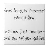 Wie lang für immer Alice ist Fliese (Vorderseite)