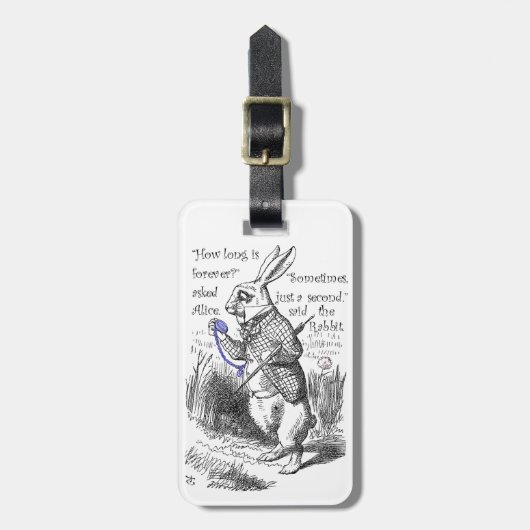 Wie lang ist Forever? Gepäckanhänger (Vorderseite vertikal)