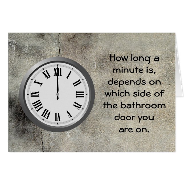 Wie lange eine Minute.. (Vorderseite (Horizontal))