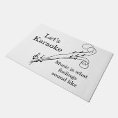 Wie "lassen Sie uns Karaoke", Musik ist, was Fußmatte (Schrägansicht)