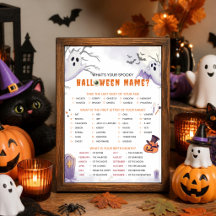 Wie lautet Ihr gruseliger Halloween-Name? Partyspi