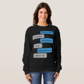 Wie lautet Ihre Adresse, die ich als Programmierer Sweatshirt (Vorne ganz)