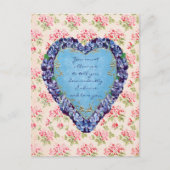 Wie leidenschaftlich ich bewundere und Liebe Sie V Postkarte (Vorderseite)