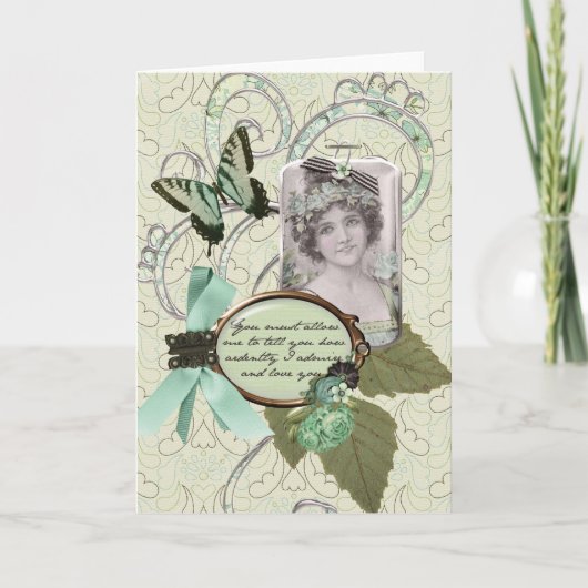 Wie leidenschaftlich ich Liebe Sie! Karte (Vorderseite)