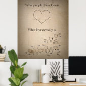 Wie Liebe eigentlich aussieht Poster (Heimbüro)
