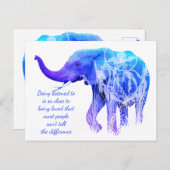 Wie Liebe Elephant Animal Art gehört zu werden Postkarte (Vorne/Hinten)