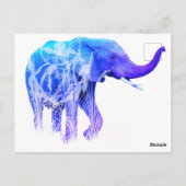 Wie Liebe Elephant Animal Art gehört zu werden Postkarte (Rückseite)