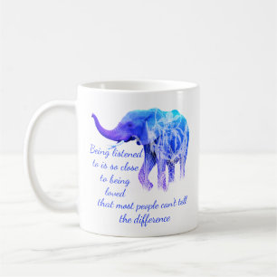 Wie Liebe Elephant Animal gehört zu werden Kaffeetasse