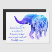 Wie Liebe Elephant Animal gehört zu werden Magnetkarte (Vorne/Hinten)