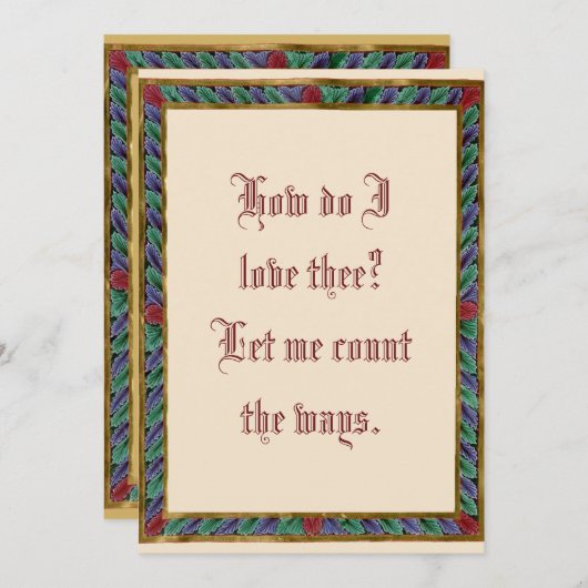 Wie Liebe ich dich? (Vorne/Hinten)