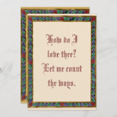 Wie Liebe ich dich? (Vorne/Hinten)