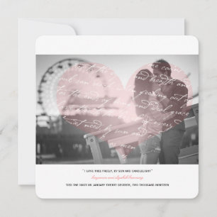 Wie liebe ich dich? Gedicht Hochzeitsfoto-Ankündig Ankündigung