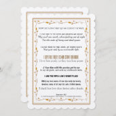 Wie Liebe ich dich? Typografie Poetry Wedding Einladung (Vorne/Hinten)