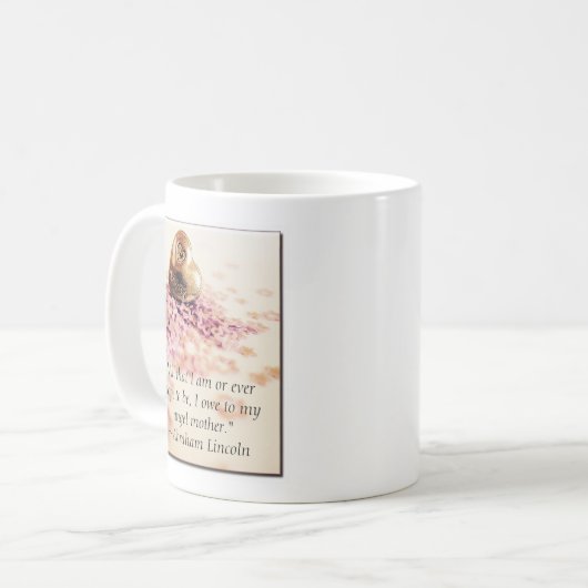 Wie Lincolns Mutter-Tasse Kaffeetasse (Vorderseite Links)