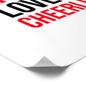 wie, live, Liebe jubelnd, lächeln Poster (Ecke)