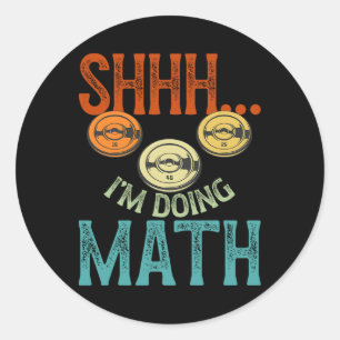 Wie mache ich die Mathematik Fitness Training Wigh Runder Aufkleber