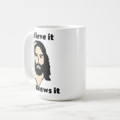 Wie macht Jesus seinen Kaffee? Hebrews It Kaffeetasse (Vorderseite Links)