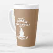Wie macht Mose Kaffee? Hebrews IT-Tasse Milchtasse (Linke Ecke)