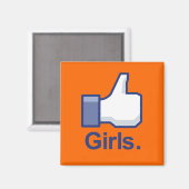 Wie Mädchen Magnet (Vorderseite/Rückseite)