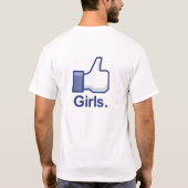Wie Mädchen T-Shirt (Rückseite)