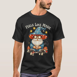 Wie Magie-Zauberer Gnom Fantasie Whimsical Verzaub T-Shirt
