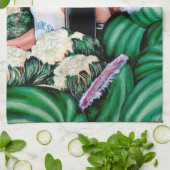 Wie magst du diese Melonen? Geschirrtuch (Gefaltet)