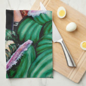 Wie magst du diese Melonen? Geschirrtuch (Viertel Falte)