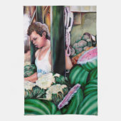 Wie magst du diese Melonen? Geschirrtuch (Vertikal)