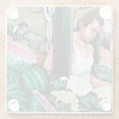 Wie magst du diese Melonen? Glasuntersetzer (Rückseite)