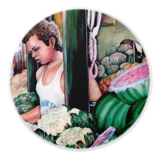 Wie magst du diese Melonen? Keramikknauf (Vorderseite)