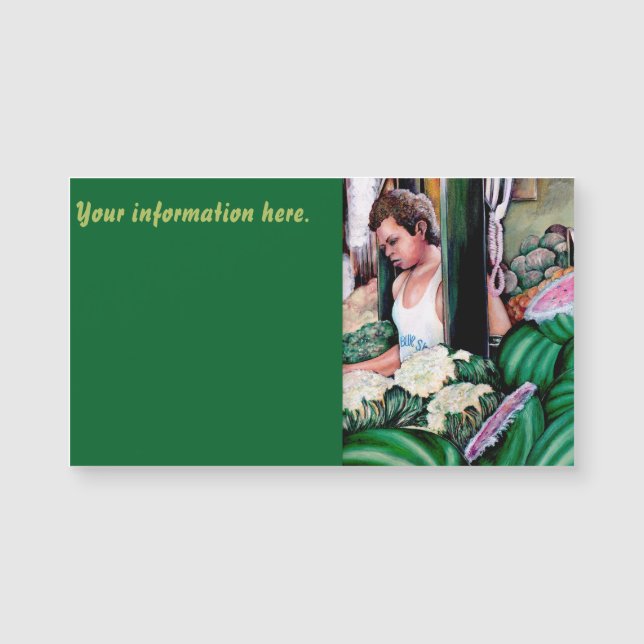 Wie magst du diese Melonen? Magnetkarte (Vorderseite)