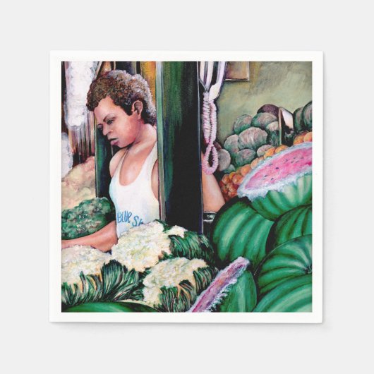 Wie magst du diese Melonen? Serviette (Vorderseite)