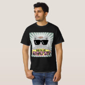 Wie magst du MEOW? Cartoon mit Sonnenbrille T-Shirt (Vorne ganz)