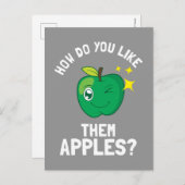 Wie magst du sie Äpfel? Postkarte (Vorne/Hinten)