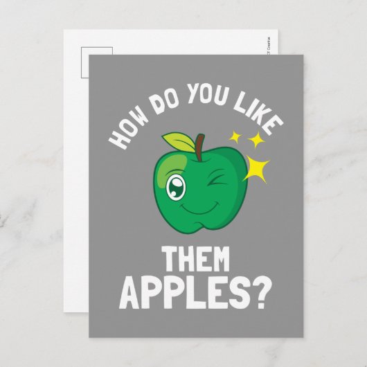 Wie magst du sie Äpfel? Postkarte (Vorne/Hinten)