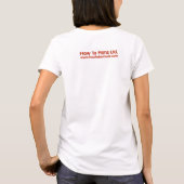 Wie man Art Freezer Ladys' Ringer T - Shirt wird (Rückseite)