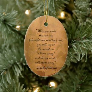 Wie man betet - Evangelium des Thomas Keramik Ornament